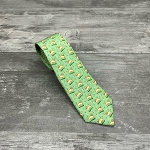 VINEYARD VINES TIE - YELLOW LAB PRINTED - MADE IN USA - GREAT CONDITION!